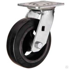 Большегрузное обрезиненное колесо поворотное SCd80 (301) 200 мм